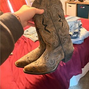 Laredo Brown Heeled Boots